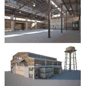 3D Warehouse Old interior and exterior